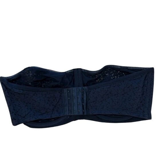 Chantelle Lingerie Norah Lace Trim Bandeau Bra, Black, Size 38G, NWT - Picture 6 of 14